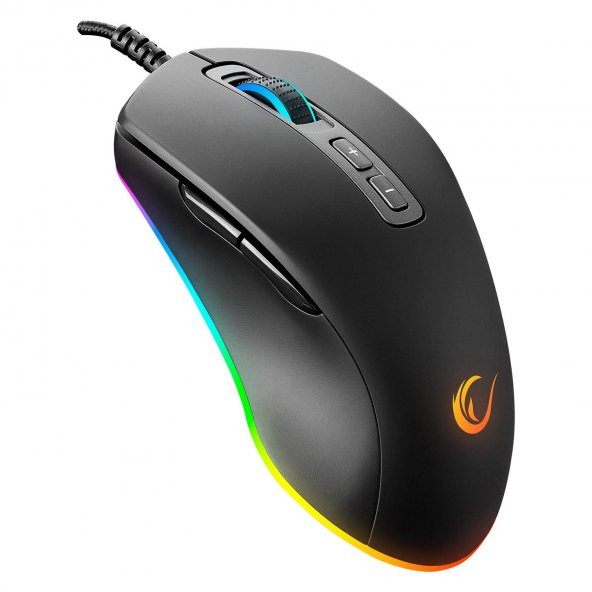 Rampage EAGLE Usb Siyah 10000dpi RGB Ledli Makrolu Gaming Oyuncu Mouse