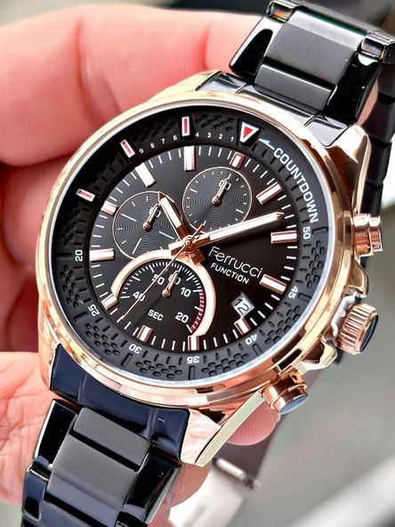 Ferrucci Function Fonksiyonlu Erkek Kol Saati 3 ATM Su Geçirmezlik - Resim 4