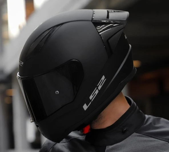 LS2 Rapıd 2 Race Mat Siyah Fullface Motosiklet Kaskı Siyah Camlı - 3