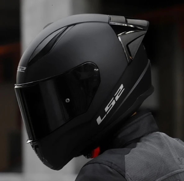 LS2 Rapıd 2 Race Mat Siyah Fullface Motosiklet Kaskı Siyah Camlı - 4