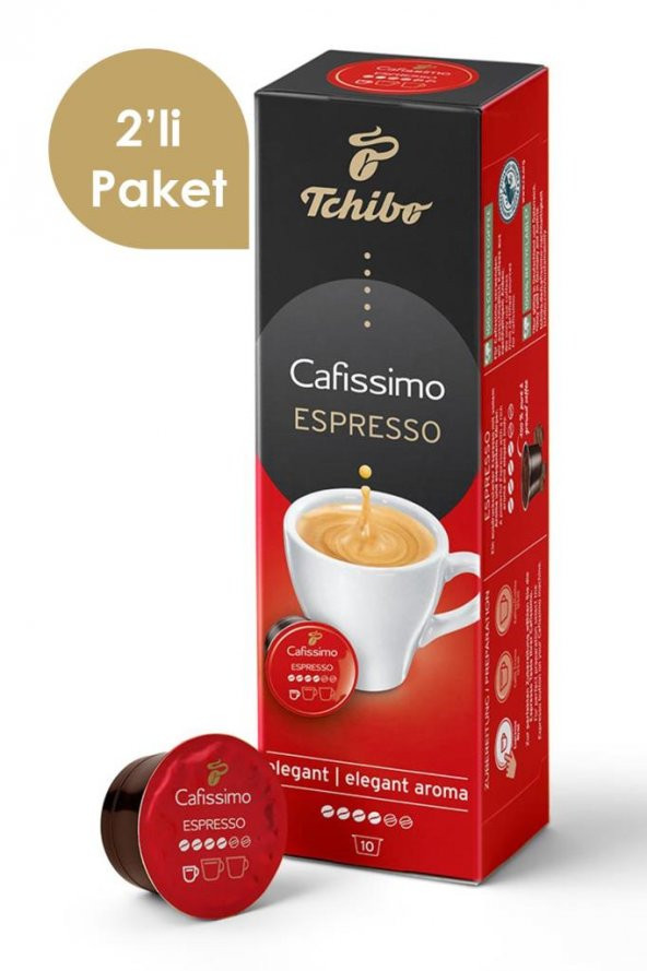 Cafissimo Espresso Elegant Aroma 2x10 Adet Kapsül Kahve