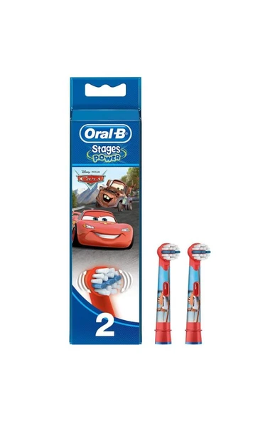 Oral-B Stages Çocuklar İçin Diş Fırçası Yedek Başlığı Cars 2 Adet