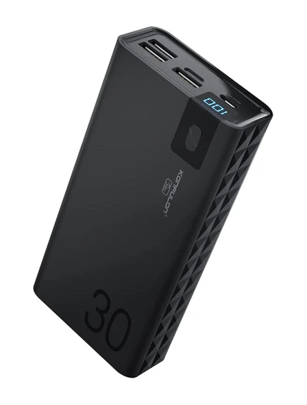 Konfulon A19 Dijital Ekranlı Powerbank 30.000 mAh Hızlı Şarj
