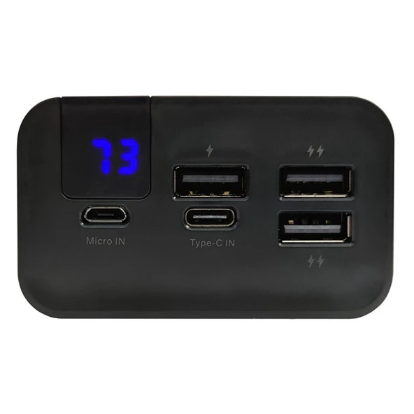 Konfulon A19 Dijital Ekranlı Powerbank 30.000 mAh Hızlı Şarj - 4