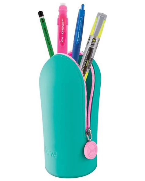 Serve Hoop Kalem Çantası Nane Yeşili - 2