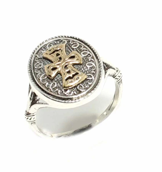 Konstantinapol Tasarım Antik Bizans Yüzük - Resim 2