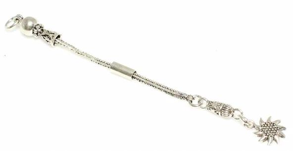 925 Ayar Gümüş Güneş Tekli Püskül, Kelebek Desenli Ara Bağlantı ürün görseli 1