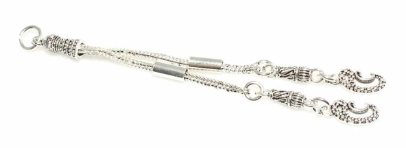 925 Ayar Gümüş Vav 2'li Püskül ürün görseli 1