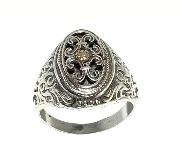 Konstantinapol Tasarım Otantik Yüzük - Resim 3