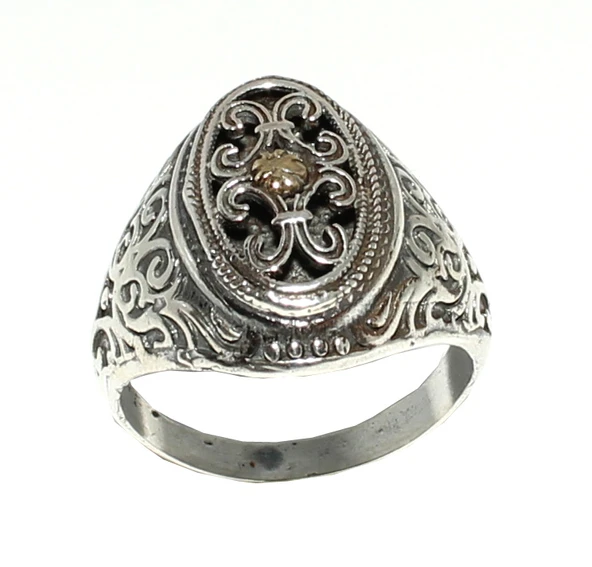 Konstantinapol Tasarım Otantik Yüzük - Resim 9