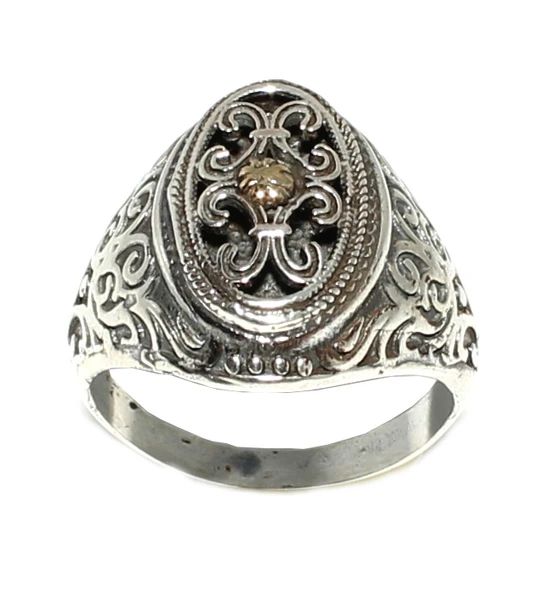 Konstantinapol Tasarım Otantik Yüzük - Resim 2