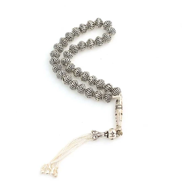 Telkâri Toplu Gümüş Tesbih ürün görseli 1