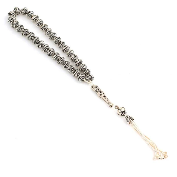 Telkâri Toplu Gümüş Tesbih - Resim 2