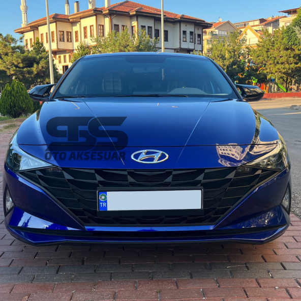 Hyundai Elantra Sinyalli Batman Yarasa Ayna Kapağı Piano Black 2021 Sonrası