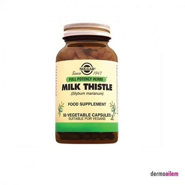 Solgar Milk Thistle 100 Mg 50 Kapsül