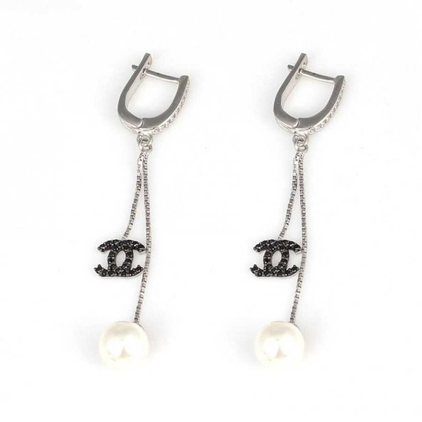 925 Ayar Gümüş 8 Mm İnci Toplu Küpe