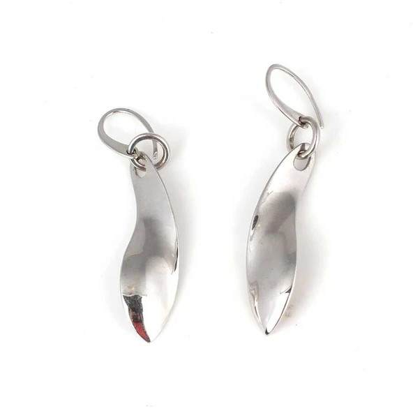 925 Ayar Gümüş Kayık Model Kırmızı Zirkon Taşlı Küpe ürün görseli