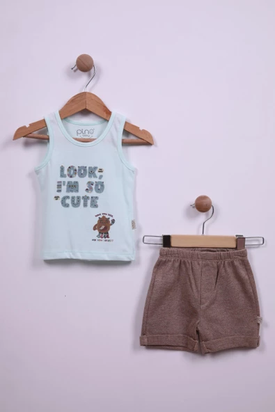 Look Baskı Şortlu Takım 3495 - 4