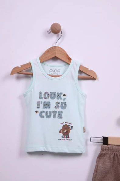 Look Baskı Şortlu Takım 3495 - 5