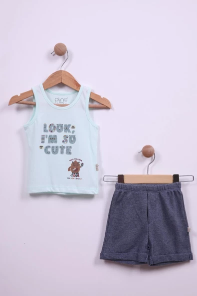 Look Baskı Şortlu Takım 3495 - 7