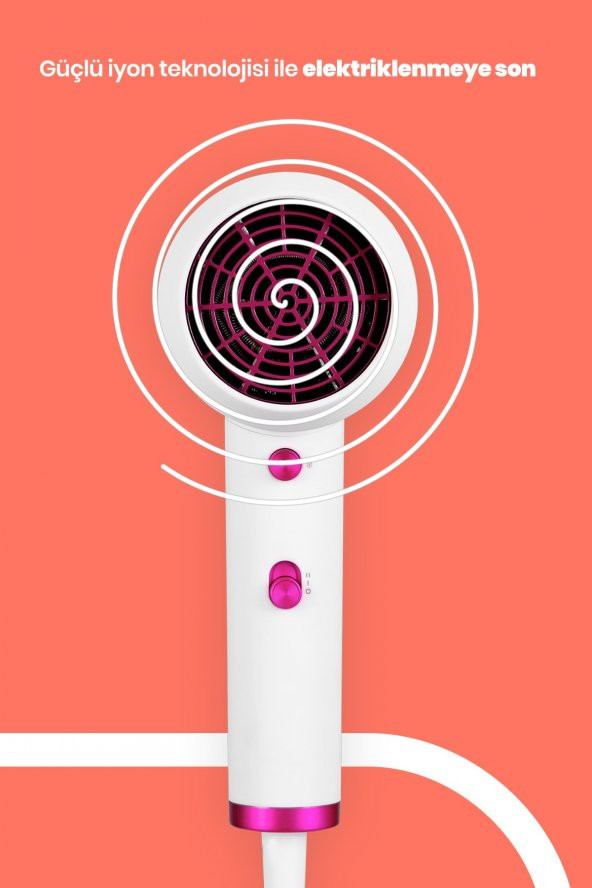 GoldMaster Diamond 2000 w Saç Kurutma Fön Makinesi - 2