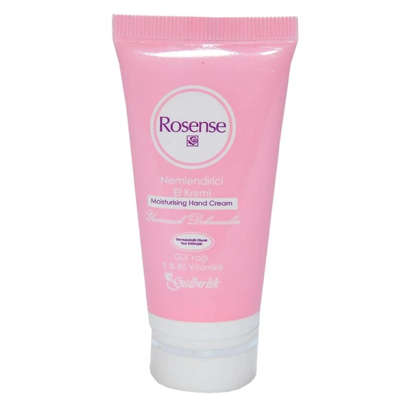 Rosense Gül Yağlı Nemlendirici El Kremi 20ML Gül Yağı E B5 Vitaminli