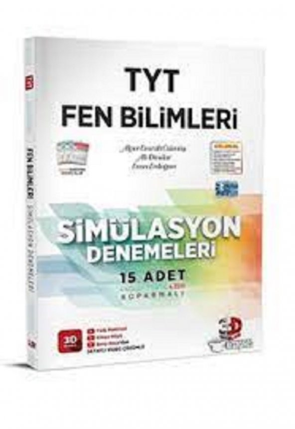 2023 TYT 3D Yayınları TYT Fen Bilimleri Simülasyon Denemeleri