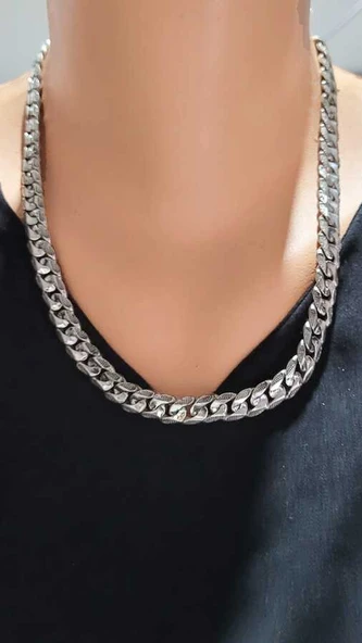 925 Ayar Gümüş Gurmet Zincir Erkek Kolye ürün görseli 1