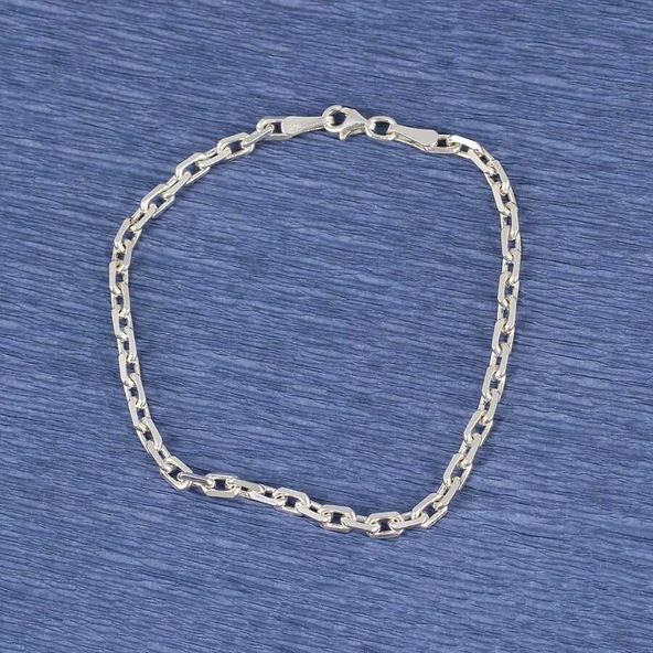 925 Ayar Gümüş 50'Lik Forse Zincir Bileklik ürün görseli 1