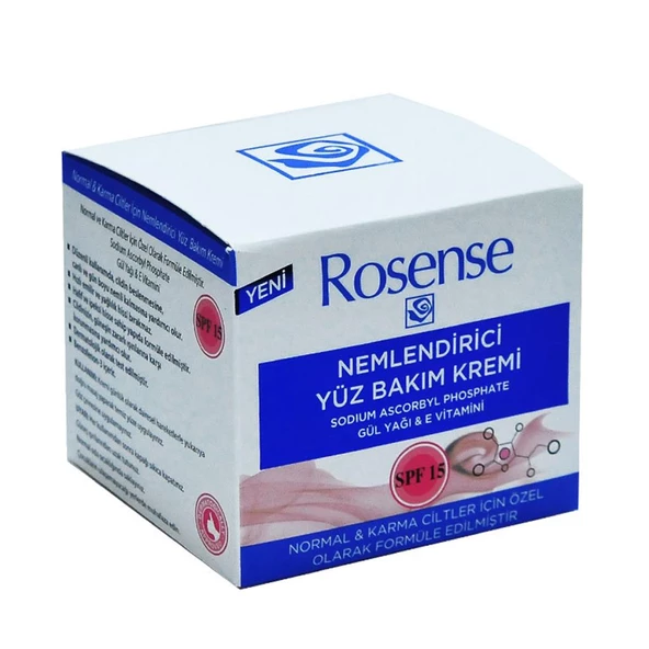 Rosense Gül Yağı E Vitaminli Nemlendirici Yüz Kremi 50ML Normal - 4