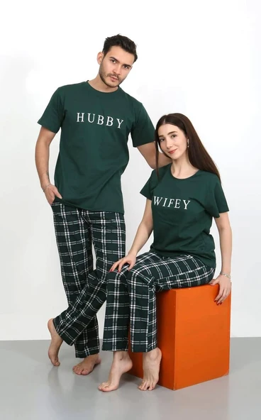 Nisanca Kısa Kollu Pamuk Kadın Pijama Takımı- Sevgili Pijaması- Tek Adet - 4