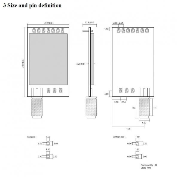 E32 433T20D Lora Modülü E32 433T20Dc Sx1278 433 Mhz - 3