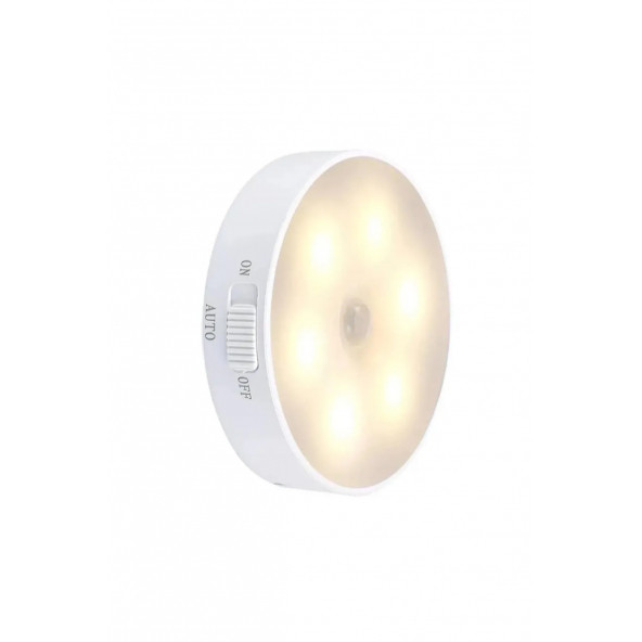 Hareket Sensörlü USB Şarj Edilebilir Mıknatıslı Günışığı LED Işık Lamba In-02 A09