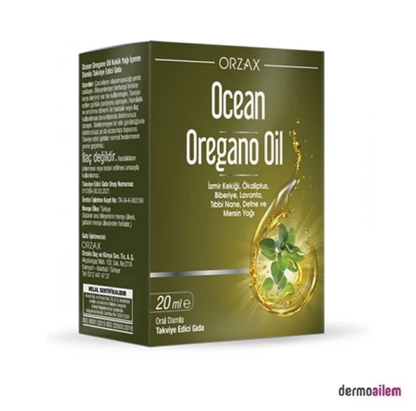 Orzax Ocean Oregano Oil Oral Damla 20 ml