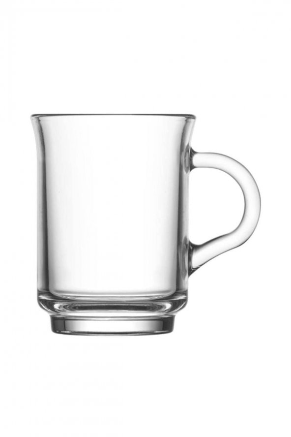 Lav ada kulplu kupa - 6 lı çok amaçlı sunum bardağı cam kupa çay bardağı ada415 - 3