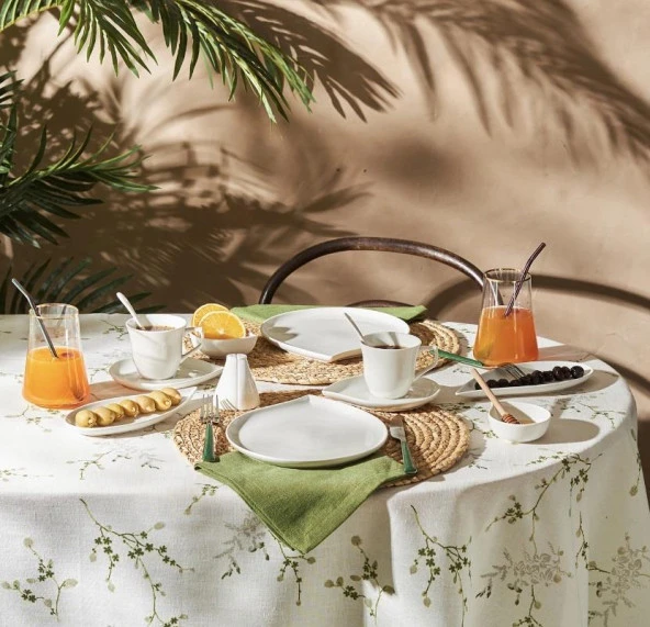 Emsan Kahvaltı Seti 32 Parça Bianca Leaf - 2