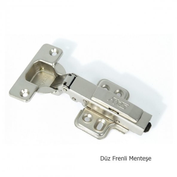 100 Adet Fors Frenli Pistonlu Yavaş Kapanan Dolap Menteşesi Düz - 2