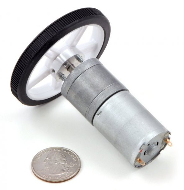 12V 1000RPM 25mm Redüktörlü DC Motor - 2