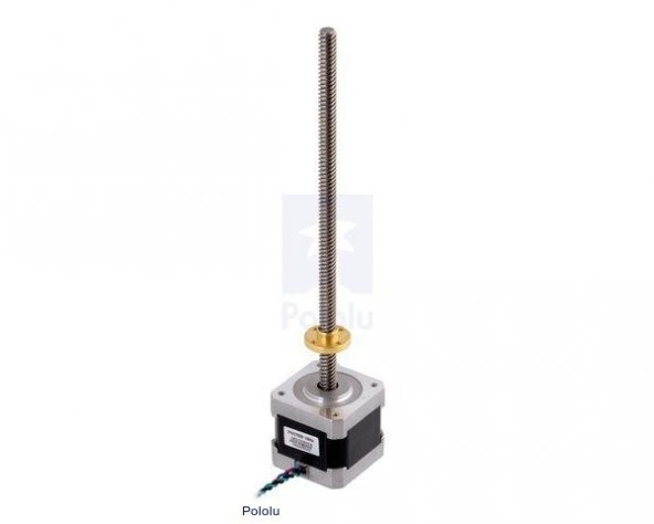 Nema 17 200 Adım 4Pin Step Motor 42×38mm 18cm Vidalı H/Bi 1.8C 3,7kg-cm 1.7A 2.8V - 2