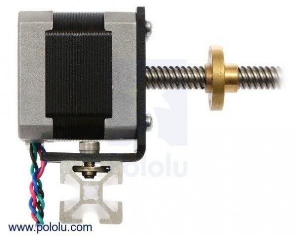 Nema 17 200 Adım 4Pin Step Motor 42×38mm 18cm Vidalı H/Bi 1.8C 3,7kg-cm 1.7A 2.8V - 3