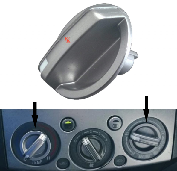 Mazda BT50 Kalorifer Isı Ayar Düğmesi Sol Ve Sağ [1 Adet] 2006-2008