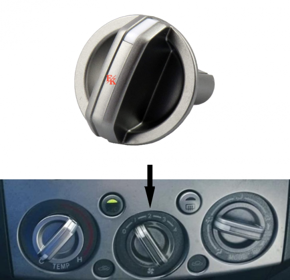 Mazda Bt50 Kalorifer Kademe Ayar Düğmesi Orta [1 Adet] 2006-2008