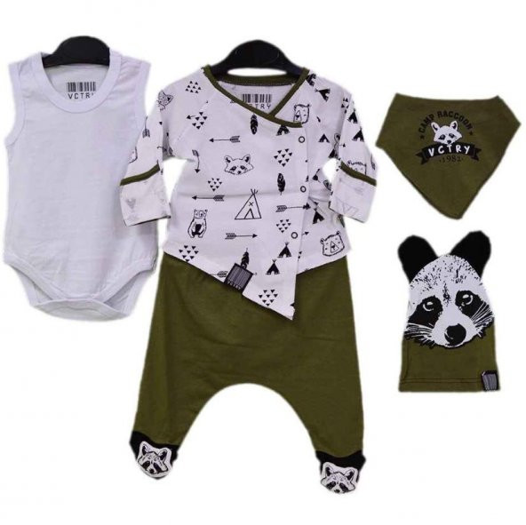 Raccoon 5'li Zıbın Set 84295 - 2