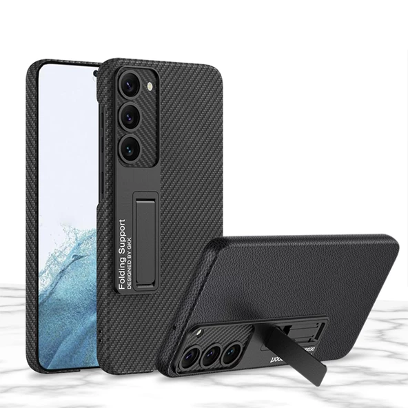 Galaxy S23 Kılıf Zore Kıpta Standlı Kılıf - Resim 9