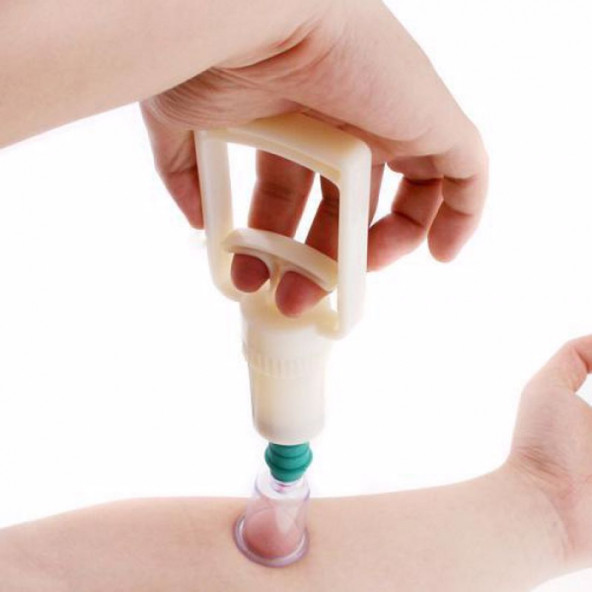 qosrix VAKUMLU HACAMAT KUPASI BARDAK KUPA ÇEKME SETİ MASAJ ALETİ 12 LI SET 12 ADET KUPA 1 ADET VAKUM POMPASI - 4