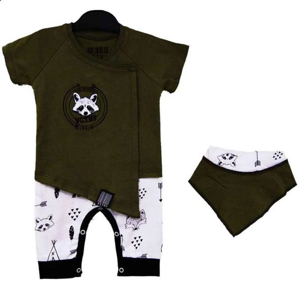 Raccoon Fularlı Kruvaze Tulum 87036 - 4