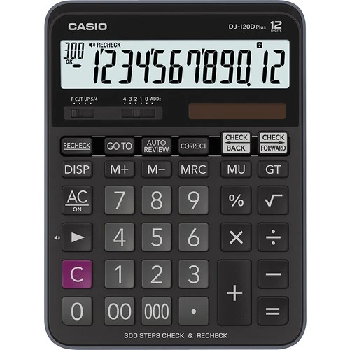 Casio 12 Hane Hesap Makinesi Masaüstü (DJ-120DPLUS) - 2