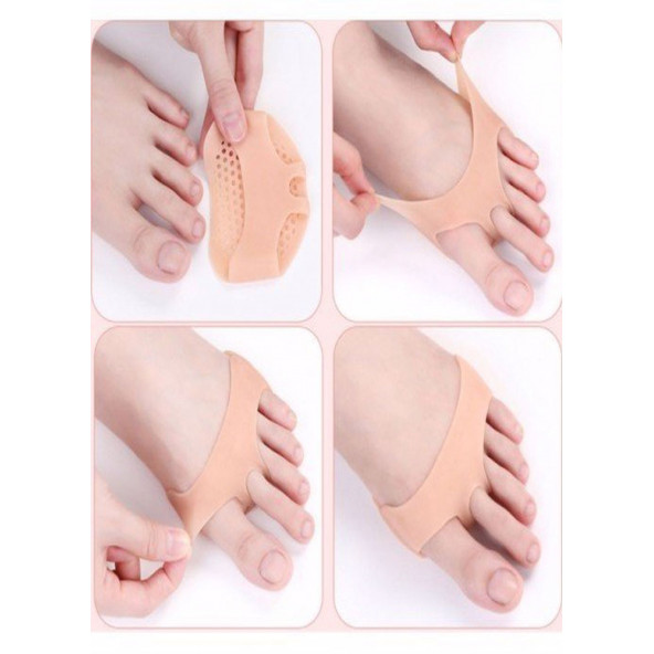 qosrix ORTA PARMAK GEÇMELİ METATARSAL KORUYUCU DELİKLİ PAD KORUYUCU ÖNLEYİCİ - 3