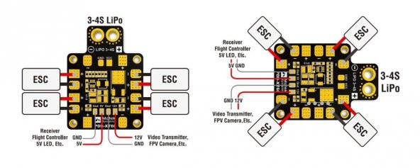 Matek PDB-XT60  5V & 12V ESC Güç Dağıtım Kartı - 4