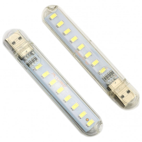 8 Led Beyaz Renk Taşınabilir Mini Usb Led Lamba A82